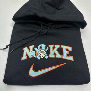 Nike Pokemon Squirtle HOODIE Embroidered Adult Unisex Sweatshirt